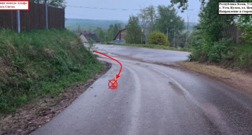 В Коми малолетний водитель мопеда в результате ДТП травмировал пассажира  