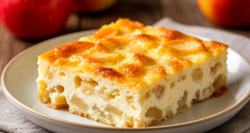 1 яблоко + пачка творога — и в микроволновку на 8 минут: домашние уплетают на завтрак за обе щеки