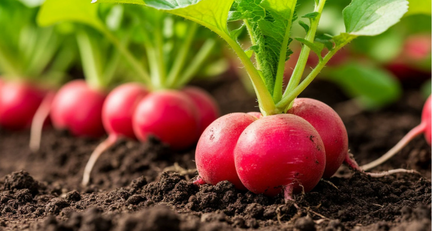 Редис как на дрожжах: простой секрет богатого урожая после 28 июня – всего 5 ложек на ведро