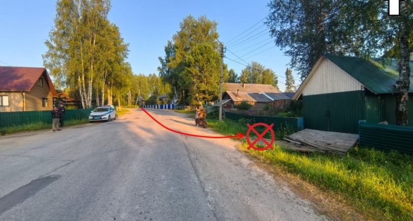 В Коми 15-летний подросток на питбайке IKINGI опрокинулся в кювете