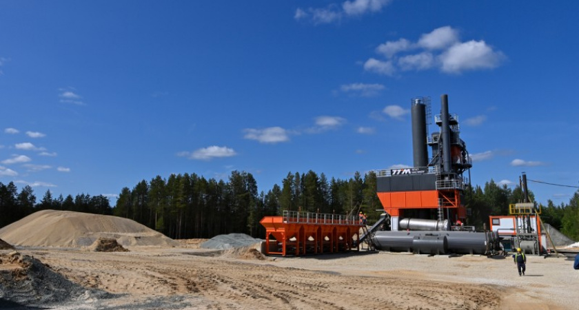 В Коми запустили асфальтобетонный завод для ремонта дорог