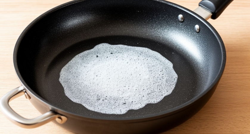 Кипятим 1 ложку, и сковородка сияет как новая: нагар отлипнет, а еда больше не будет пригорать