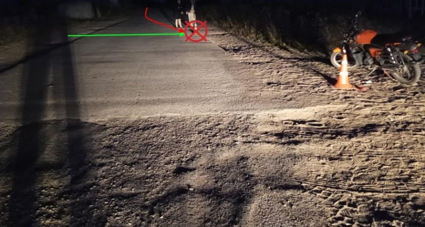 Несовершеннолетний мотоциклист травмировал пешехода в Коми