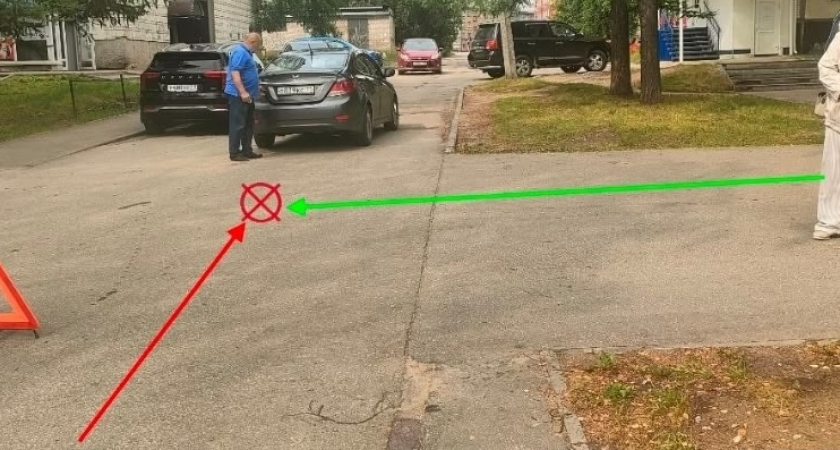 В Сыктывкаре водитель Hyundai Solaris сбил несовершеннолетнего велосипедиста