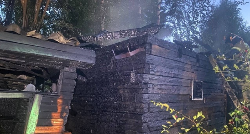 В Сыктывкаре огнеборцы оперативно ликвидировали пожар в бане СНТ "Нептун"