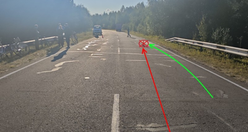 В Коми водитель грузовика сбил 12-летнего велосипедиста на трассе