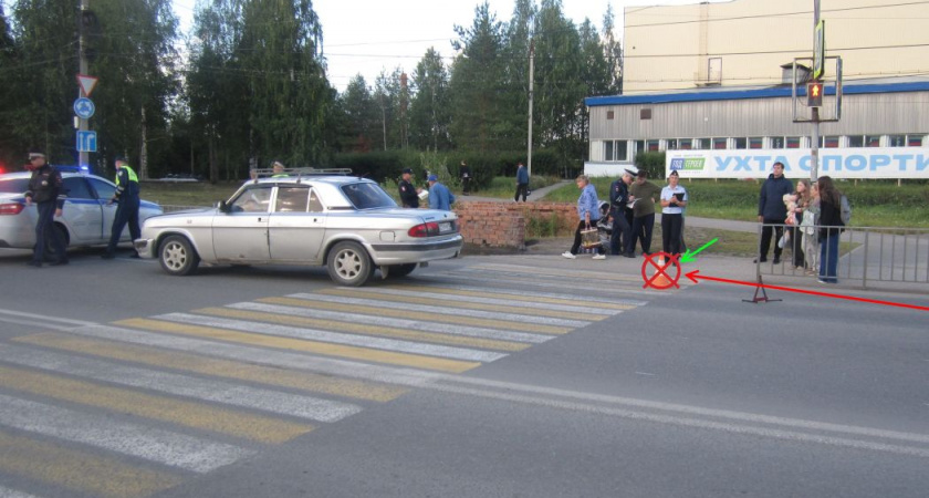 В Коми пожилой водитель сбил двоих пешеходов на "зебре"