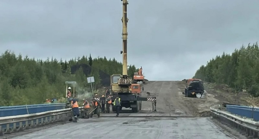 В Коми продолжается ремонт автомобильной дороги Сыктывкар – Нарьян-Мар