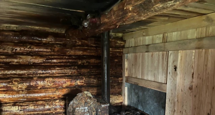 В Коми баня погорела из-за неосторожности с печкой