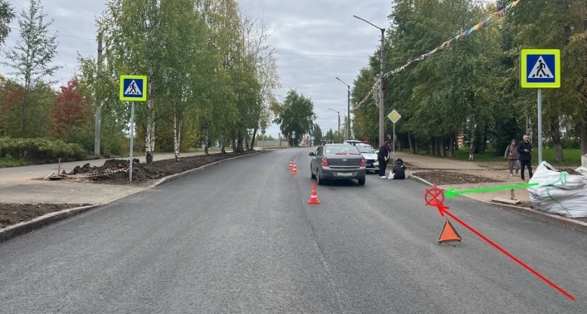 В Сыктывкаре автомобилистка сбила пешехода на нерегулируемом переходе