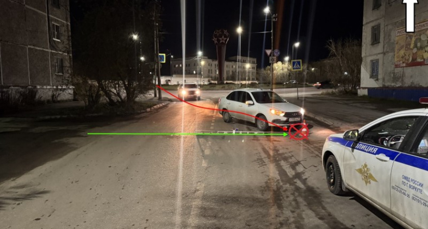 В Коми отечественная "Лада" сбила пешехода прямо на "зебре" 