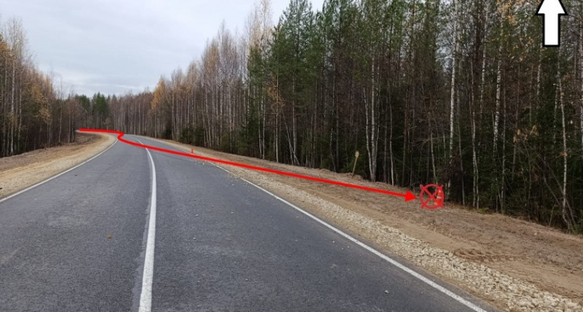 В Коми молодой водитель опрокинул в кювет отечественную "Ладу" 