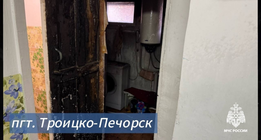 В Коми из жилого дома из-за пожара эвакуировали семь человек