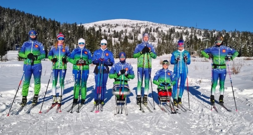 Команда лыжников из Коми тренируется в Красноярском крае