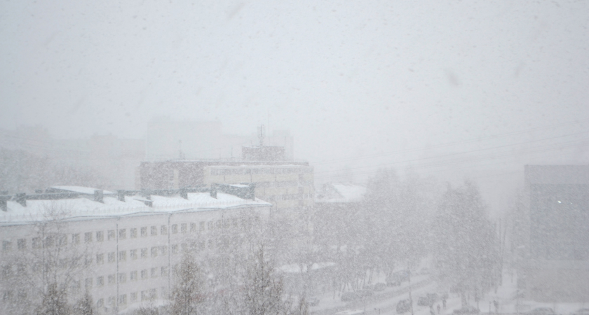 В 12 районах Коми ожидается сильный снегопад