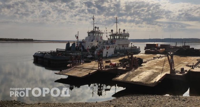 Из-за похолодания жители сыктывкарских заречных поселков останутся без паромов