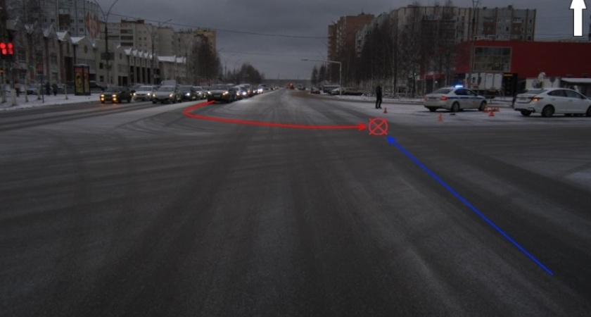 В Коми молодой водитель спровоцировал аварию, пострадал ребенок