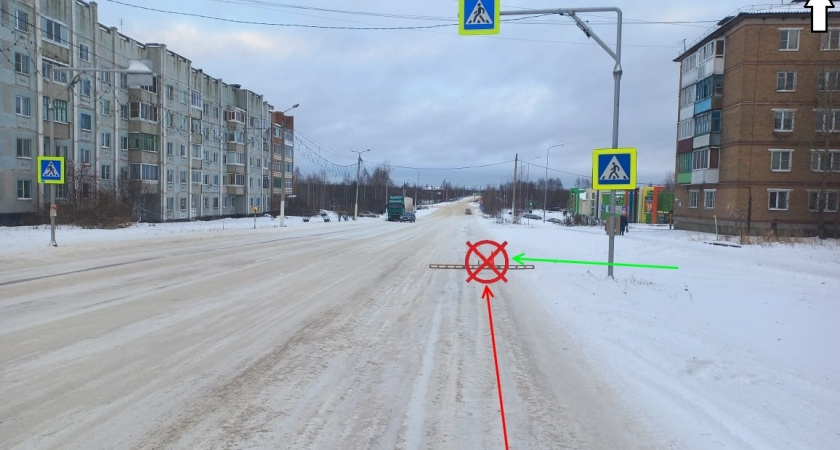 В Коми иномарка сбила 10-летнюю девочку на пешеходном переходе