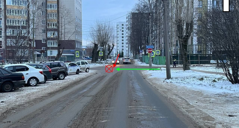 Сыктывкарка попала под колёса иномарки на пешеходном переходе