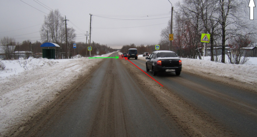 В Коми водитель с 25-летним стажем сбил девушку на "зебре"