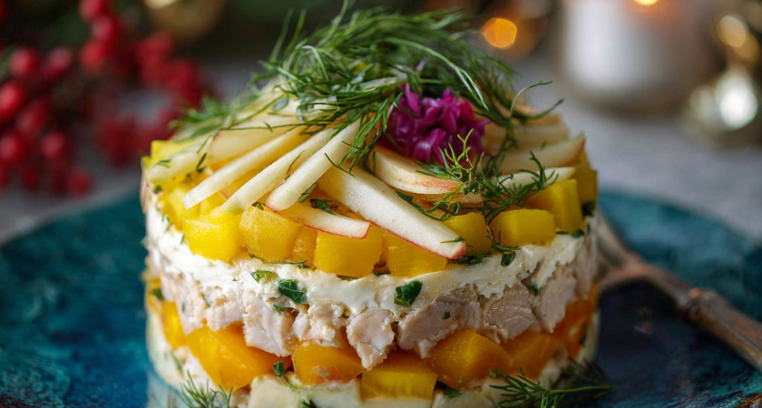 Готовлю «Селёдку под снегом» с яблоком и плавленым сыром – на праздничном столе её всегда сметают в первую очередь