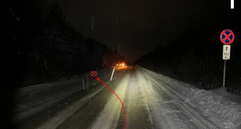 В Коми начинающий водитель на Chevrolet опрокинулся в кювете