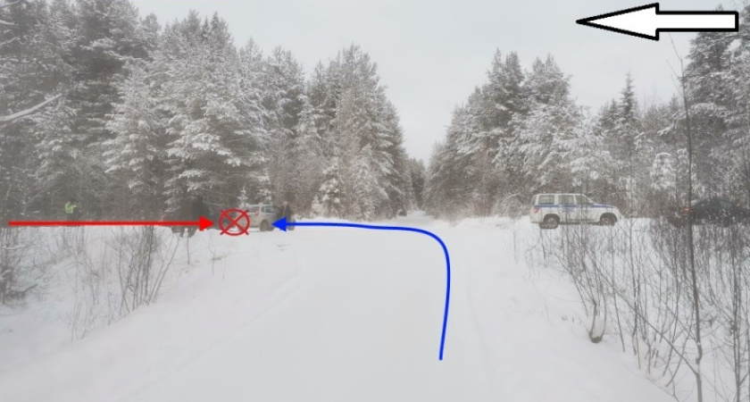 В Коми две "Лады" не смогли поделить дорогу 