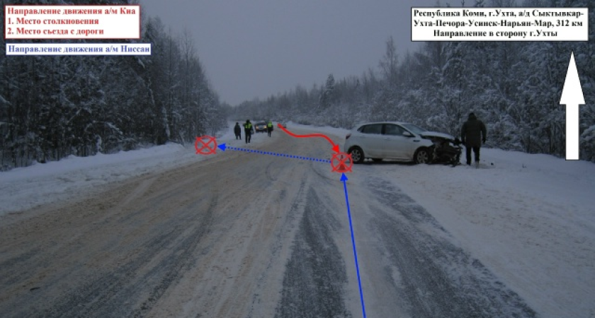В Коми два водителя пострадали в авариях из-за собственной неосторожности 
