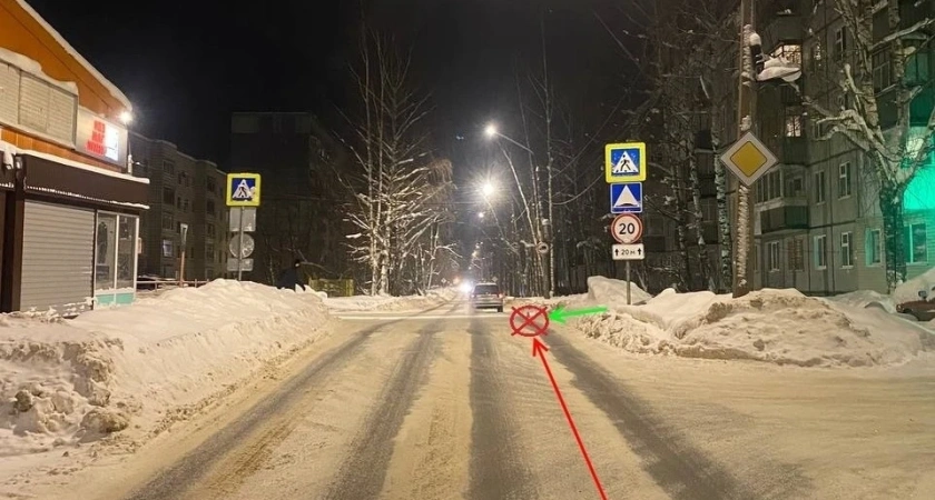 В Сыктывкаре автомобиль сбил женщину на пешеходном переходе