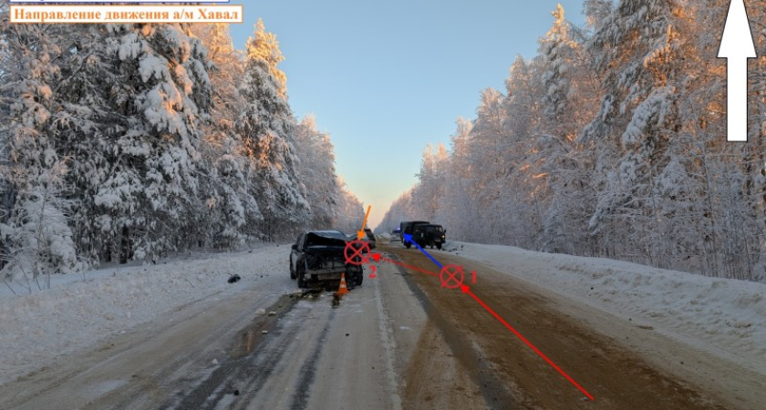 В Коми пожилой водитель спровоцировал двойное ДТП с тремя пострадавшими