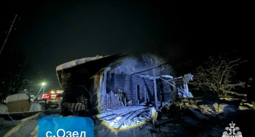 В Коми пожар унес жизнь мужчины 