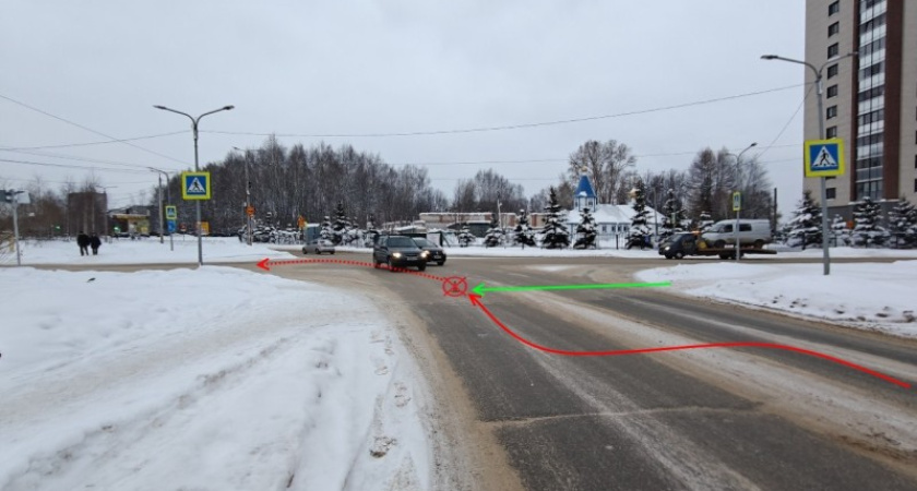 В Сыктывкаре неизвестный автомобилист сбил пешехода и скрылся 