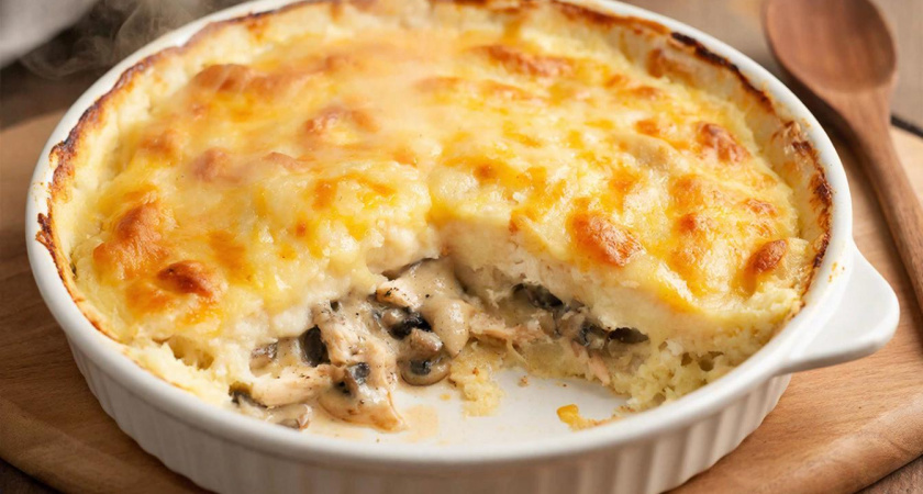 Эту запеканку прячут до ужина: настоящий жюльен - такой вкусный, что его караулят у духовки