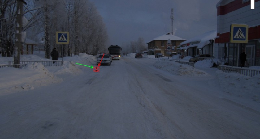 В Коми Daewoo Matiz сбил пожилую женщину 