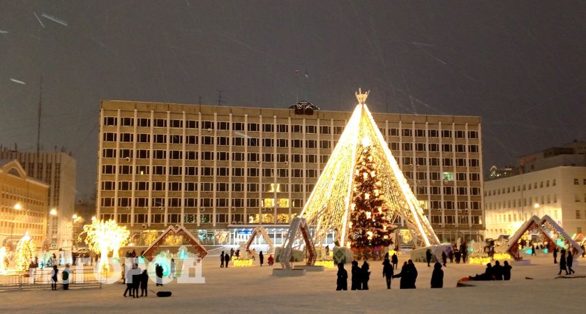 В Сыктывкаре готовятся к демонтажу праздничного шатра у главной елки