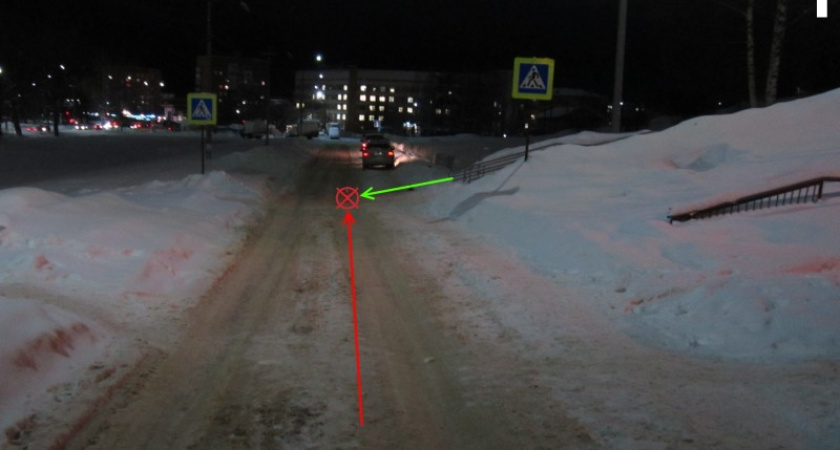 В Коми двое детей скатились на "ватрушке" прямо под колеса машины