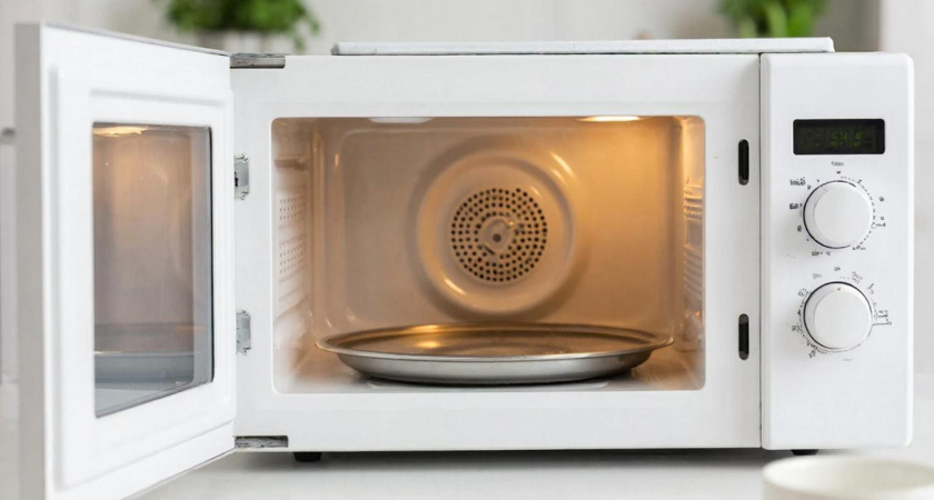 Старую, пожелтевшую микроволновку лечу 1 таблеткой: не тру, не скребу, 5 минут – и она сверкает