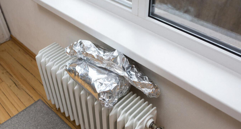Берем лишь фольгу из кухни - и дом прогревается меньше, чем за час: даже когда за окном -30