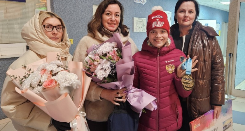 Абсолютная чемпионка мира по лыжным гонкам Ирина Губер с триумфом вернулась в Сыктывкар