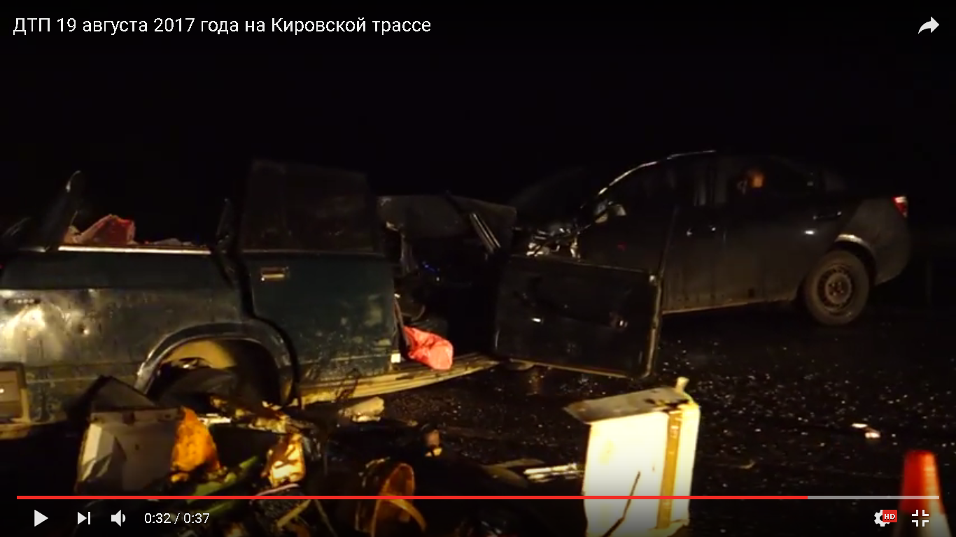 Появилось видео с места страшного ДТП в Коми, где погиб водитель ВАЗа