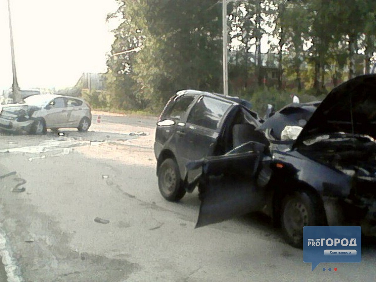 Сыктывкарцы сообщили, что перед ДТП инспекторы ДПС «Ладе Калине» прострелили колеса