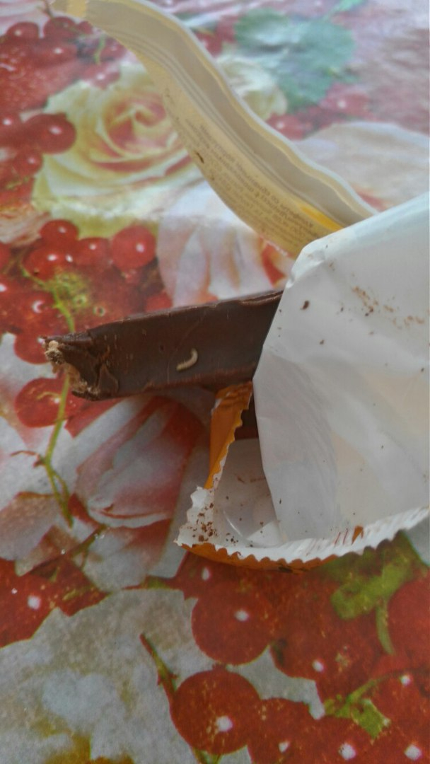 В Сосногорске женщина купила конфеты, кишащие червями