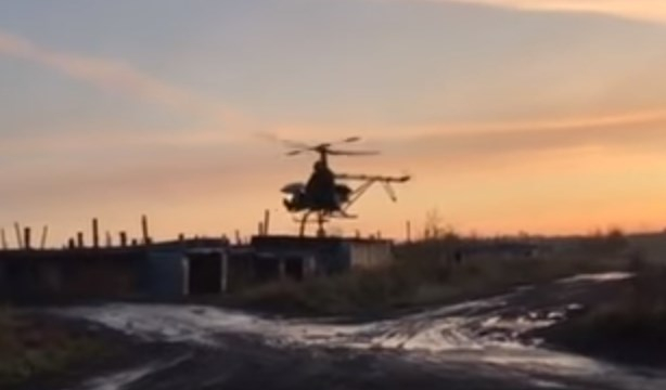 Житель Коми сделал летающий «вертолет» своими руками (видео)