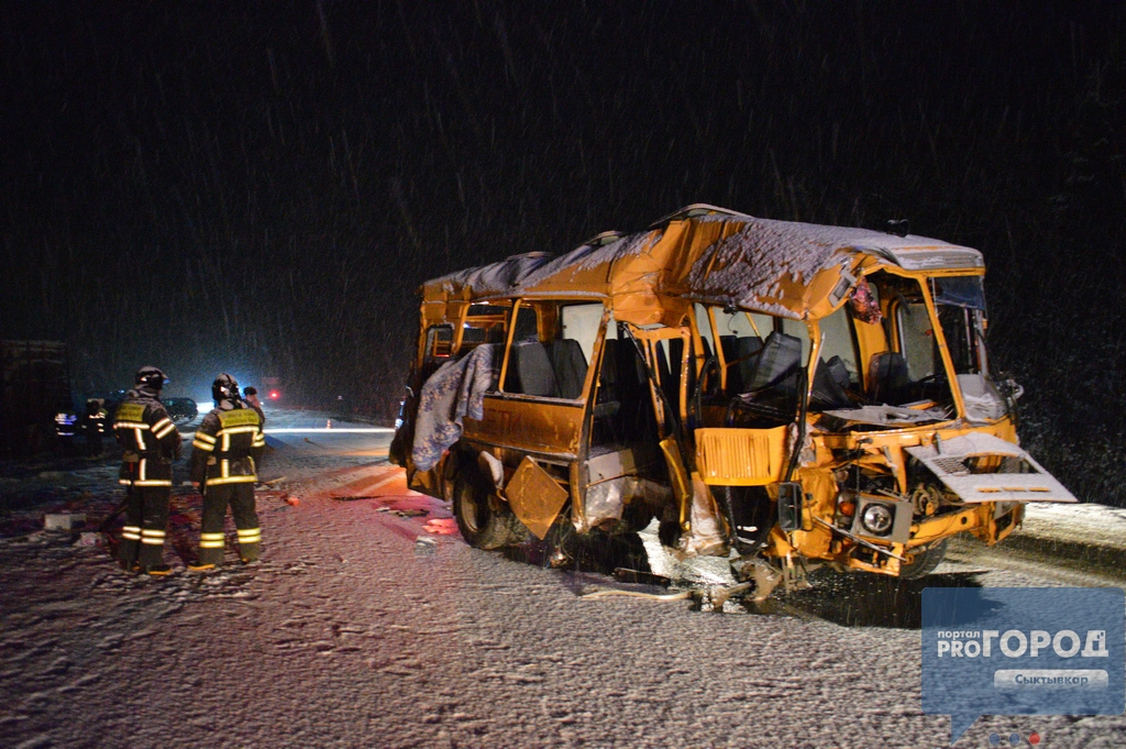 Увеличилось число жертв ДТП со школьным автобусом в Коми