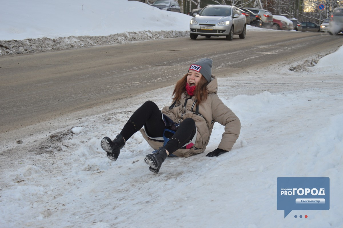 Тест-драйв дорог: как в Сыктывкаре борются с гололедом (фото, видео)