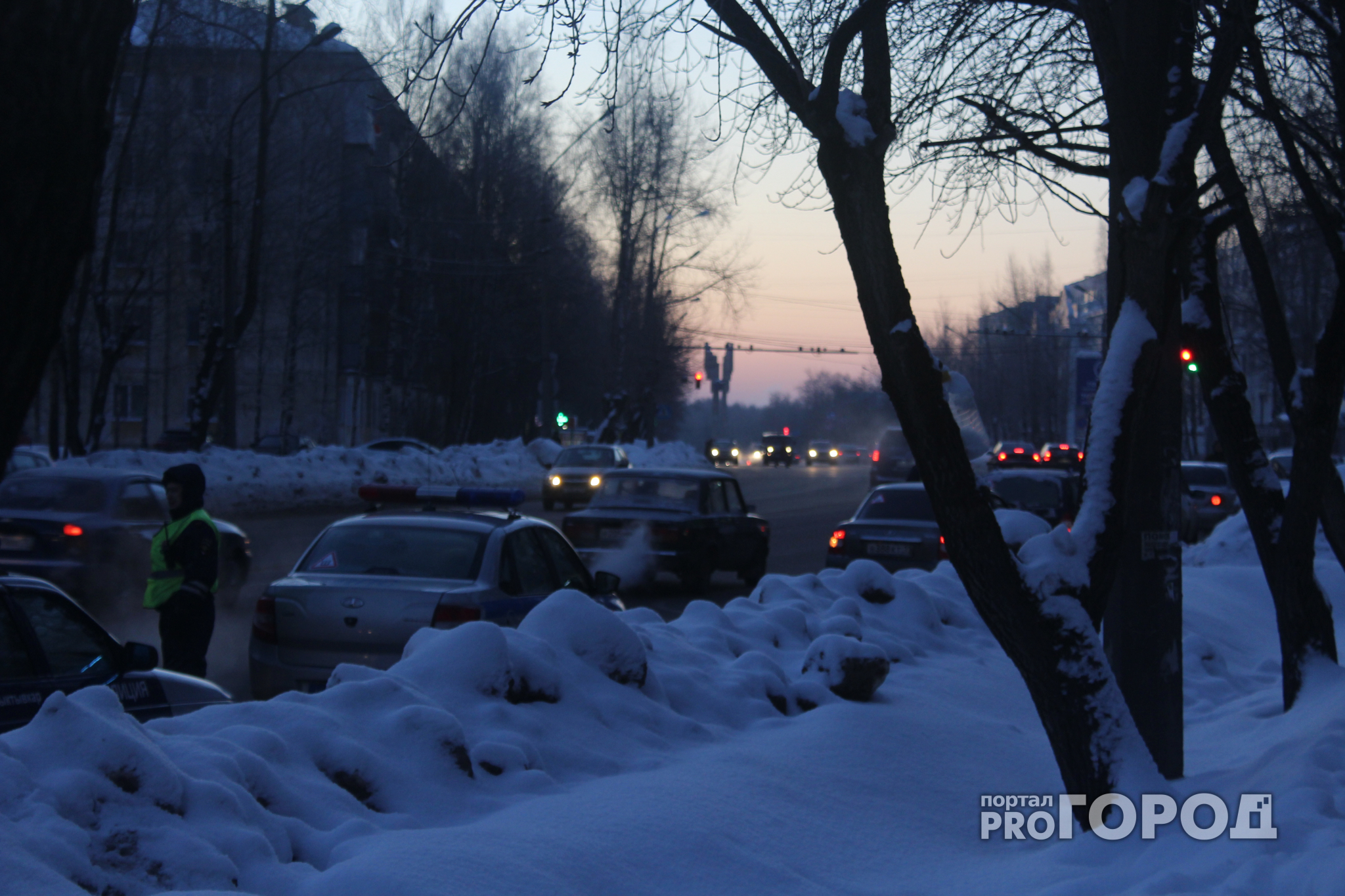 В Сыктывкаре инспекторы ГИБДД устроили рейд на нарушителей в лютый мороз