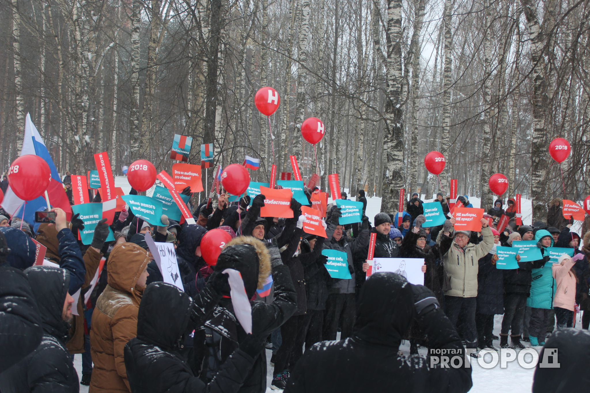 Фоторепортаж: сыктывкарский митинг «Забастовка избирателей» собрал сотни людей от мала до велика
