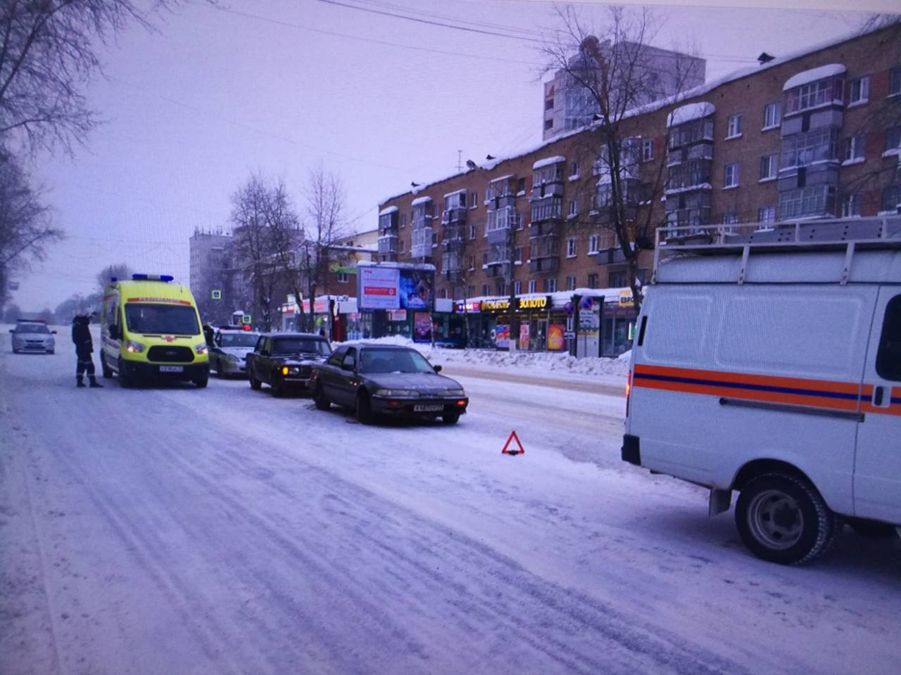 В Сыктывкаре произошло ДТП на улице Коммунистической перед «кольцом»