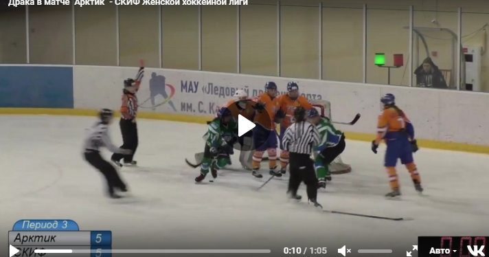 Жесткая драка на льду: две хоккеистки из Коми избили нижегородскую спортсменку (видео)