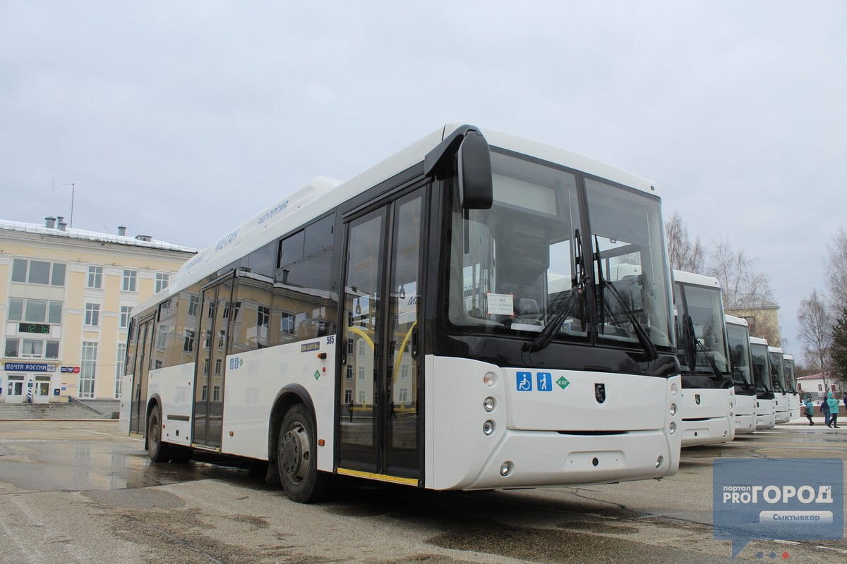 Из 20 новых автобусов «Nefaz» на презентацию в Сыктывкаре приехали не все